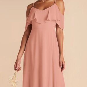 Birdy Grey Jane Dress Chiffon Dusty Rose XS